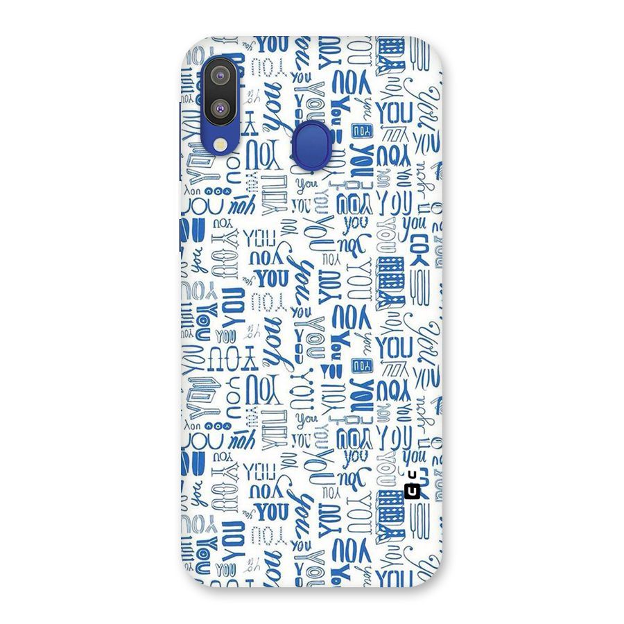 You Pattern Back Case for Galaxy M20