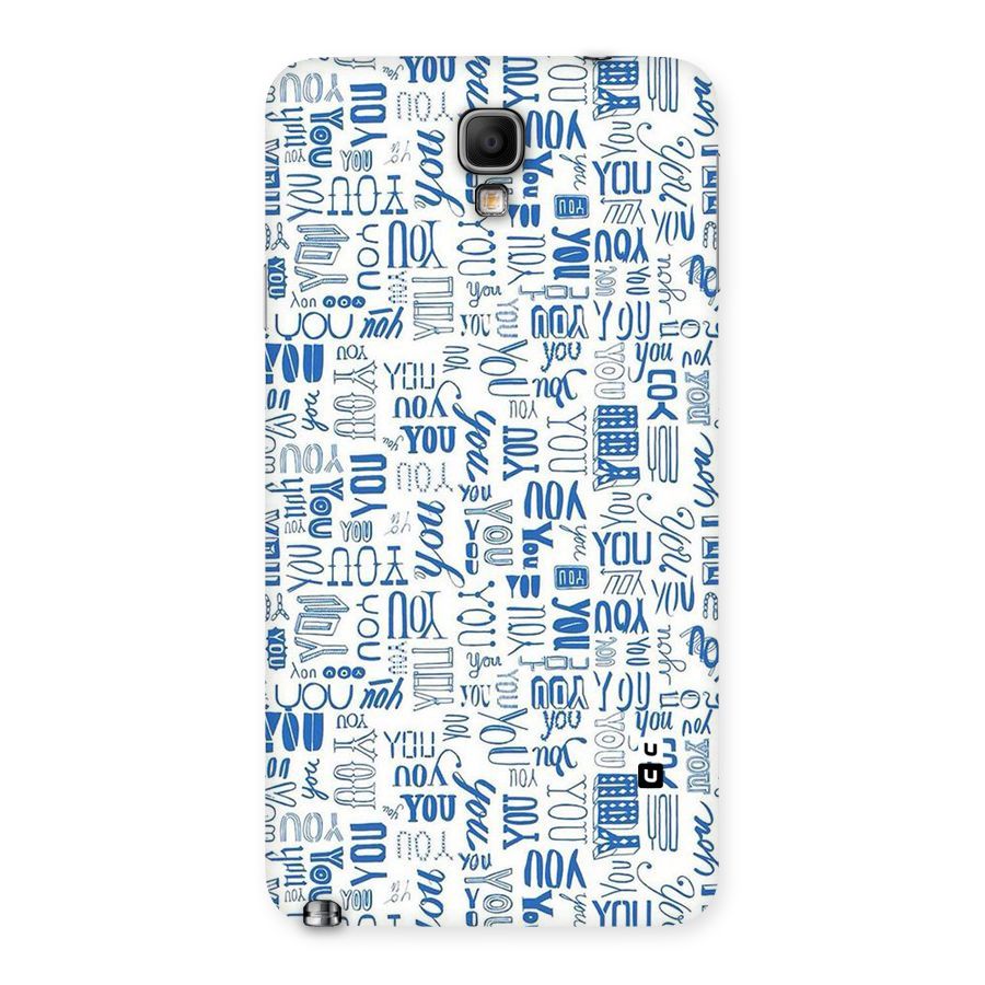 You Pattern Back Case for Galaxy Note 3 Neo