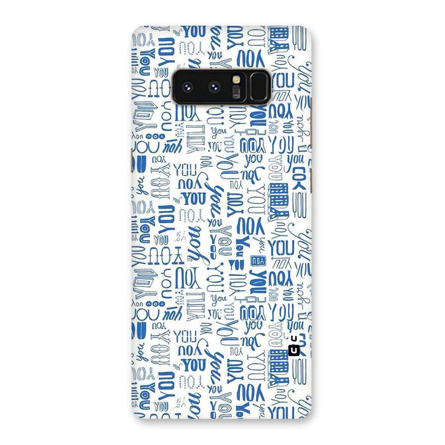 You Pattern Back Case for Galaxy Note 8