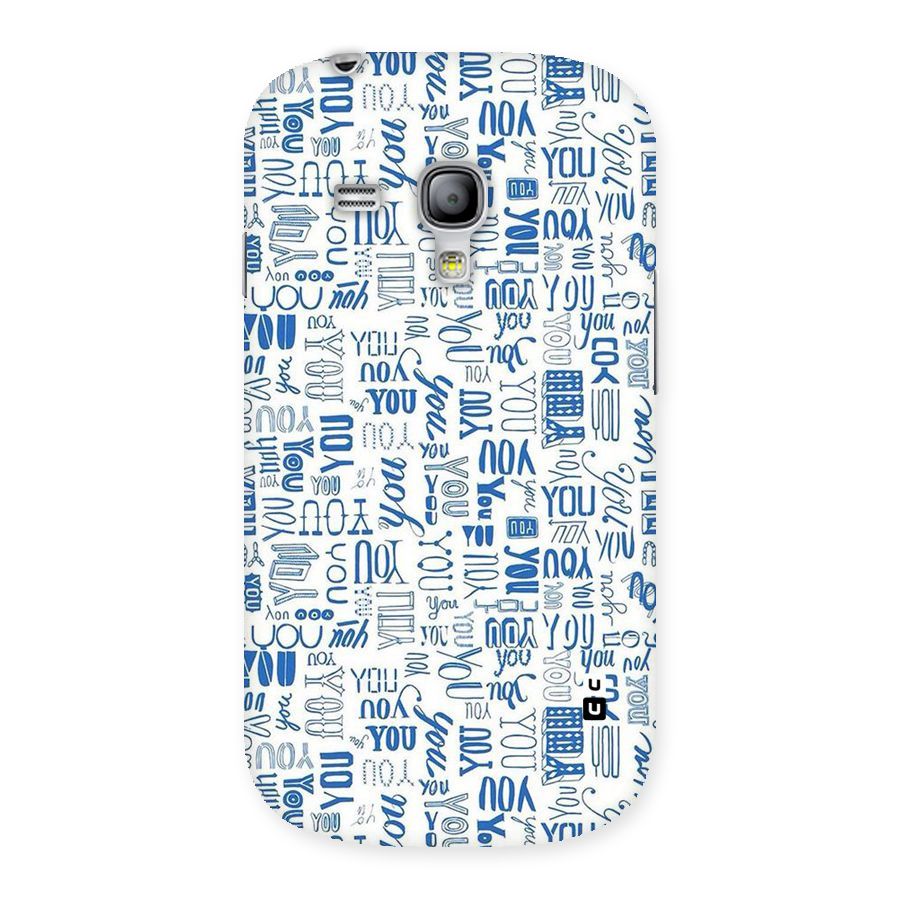 You Pattern Back Case for Galaxy S3 Mini