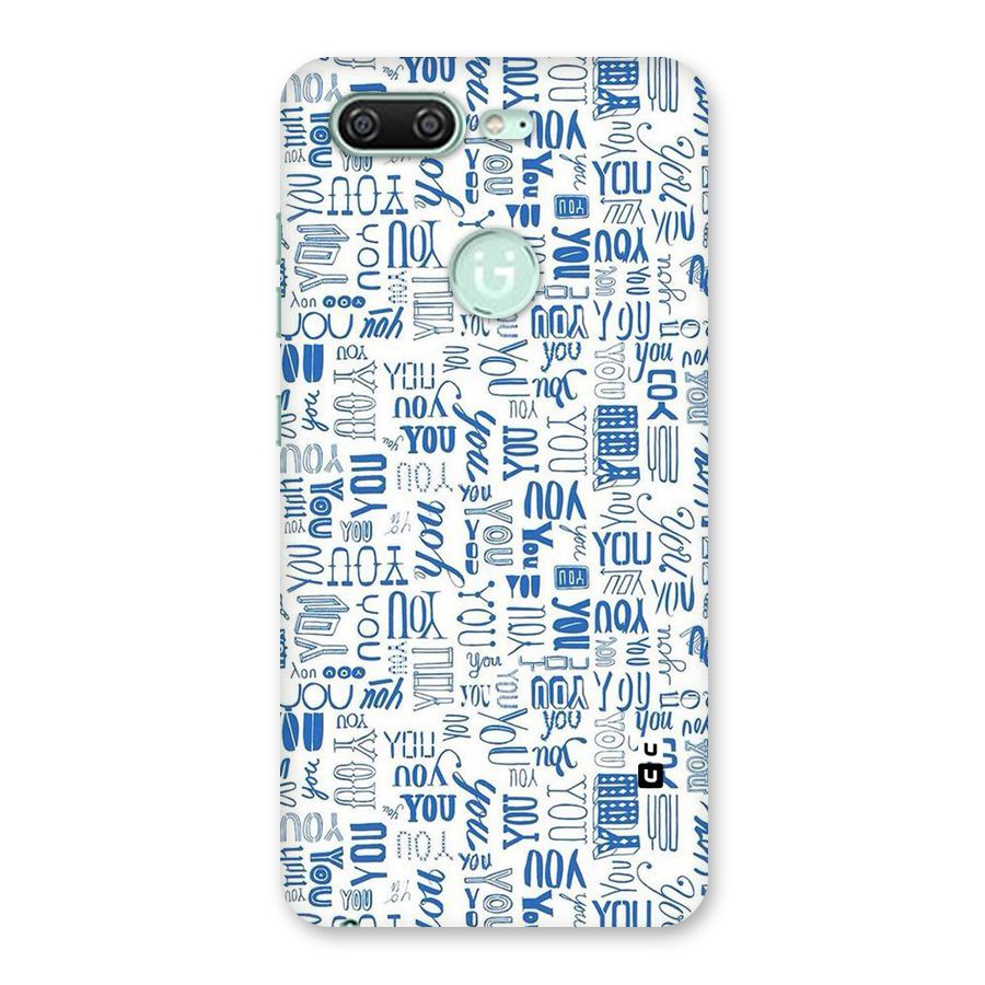 You Pattern Back Case for Gionee S10