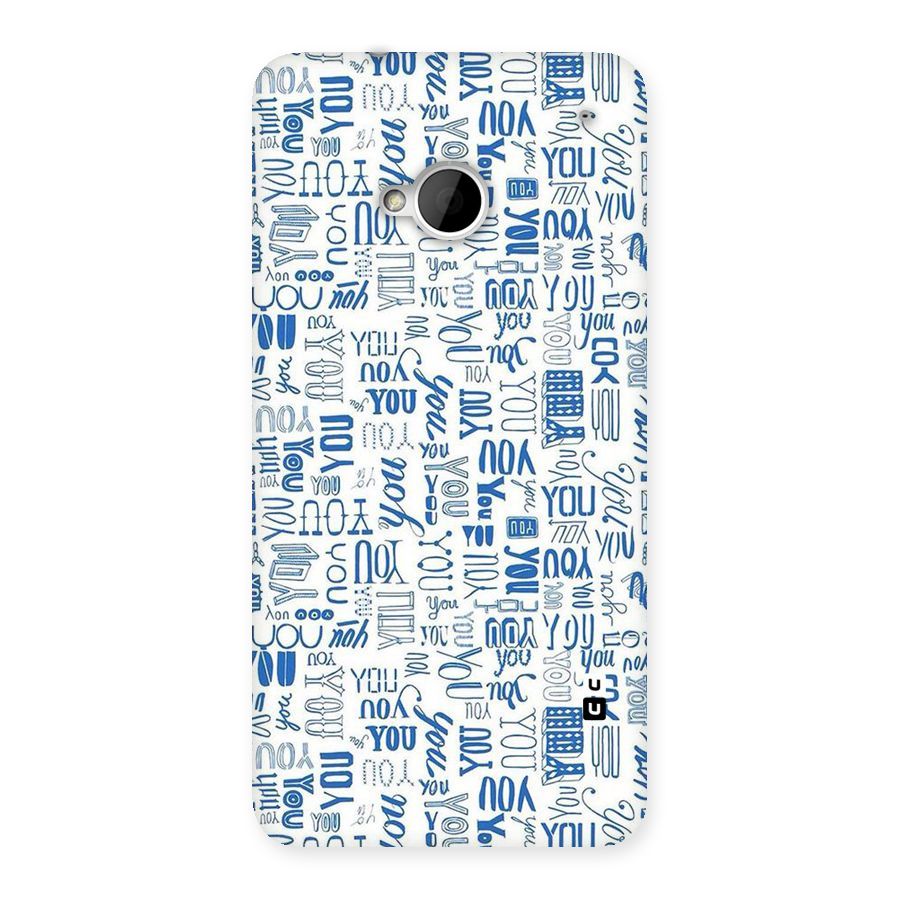 You Pattern Back Case for HTC One M7