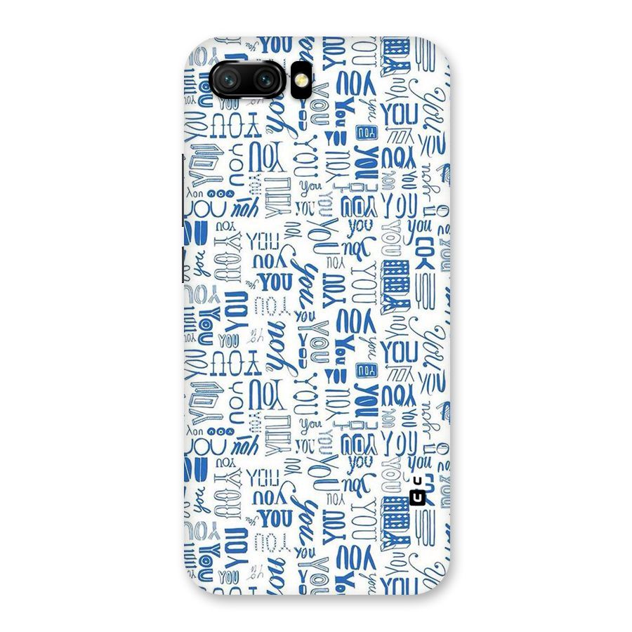 You Pattern Back Case for Honor 10