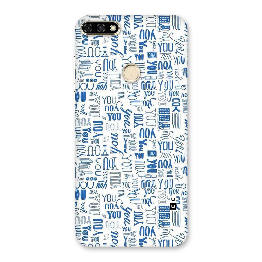 You Pattern Back Case for Honor 7A