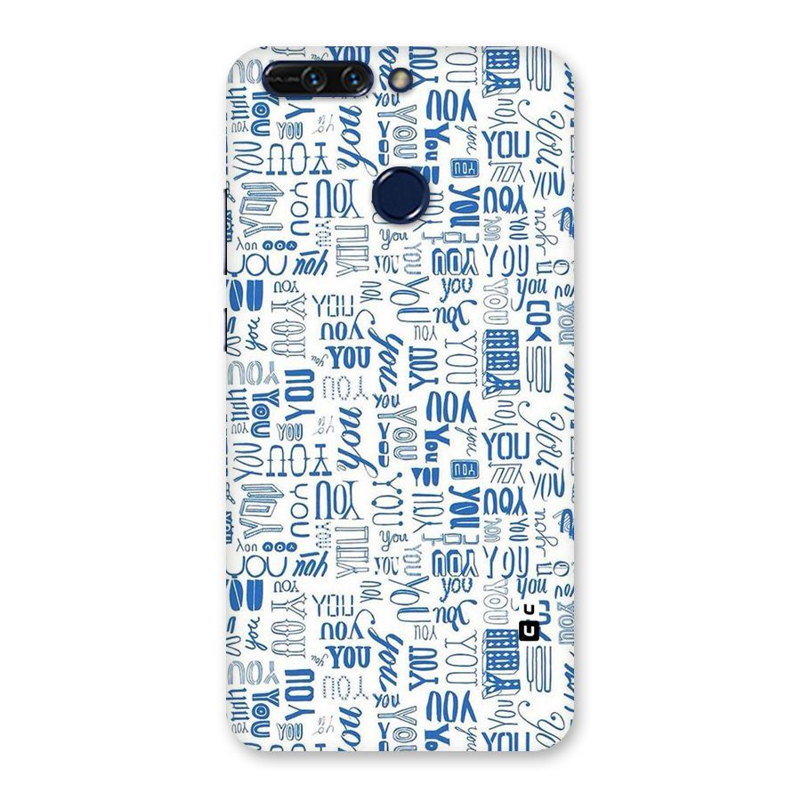 You Pattern Back Case for Honor 8 Pro