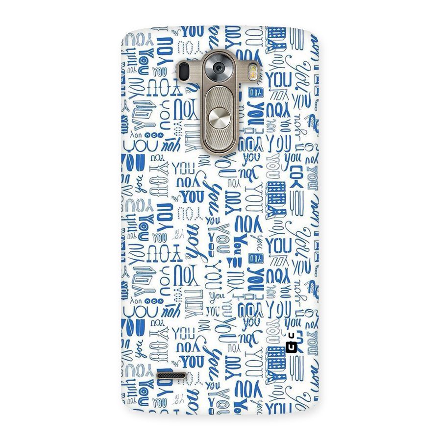 You Pattern Back Case for LG G3