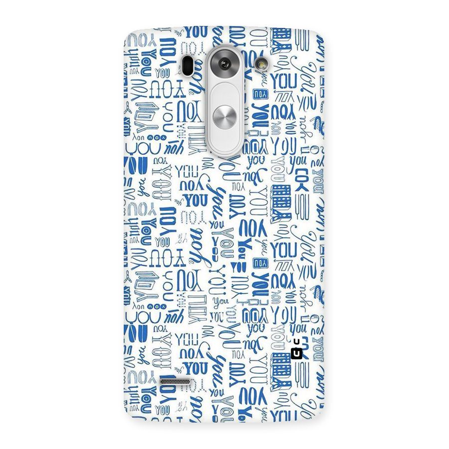 You Pattern Back Case for LG G3 Beat