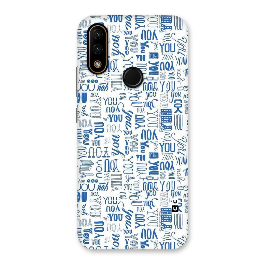 You Pattern Back Case for Lenovo A6 Note