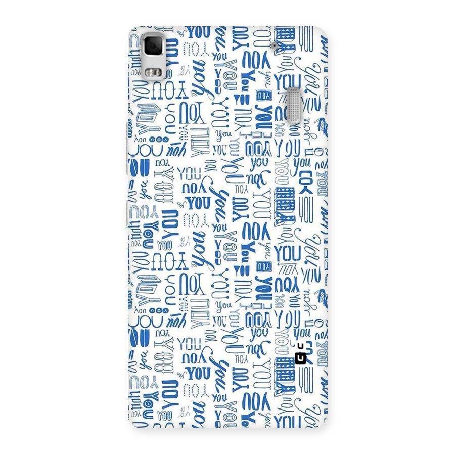 You Pattern Back Case for Lenovo A7000