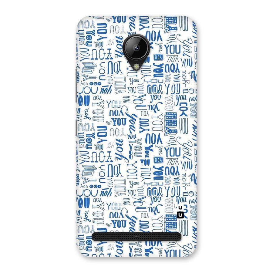 You Pattern Back Case for Lenovo C2
