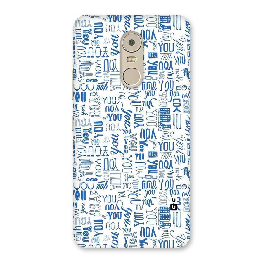 You Pattern Back Case for Lenovo K6 Note