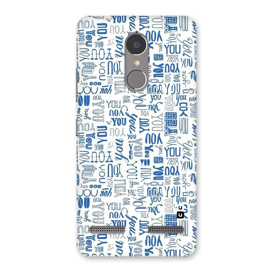 You Pattern Back Case for Lenovo K6 Power