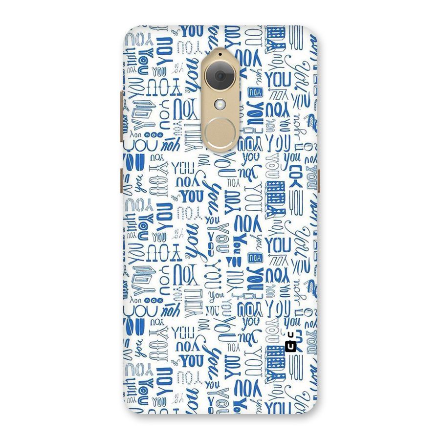 You Pattern Back Case for Lenovo K8