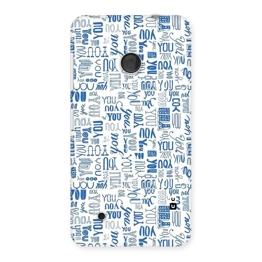 You Pattern Back Case for Lumia 530