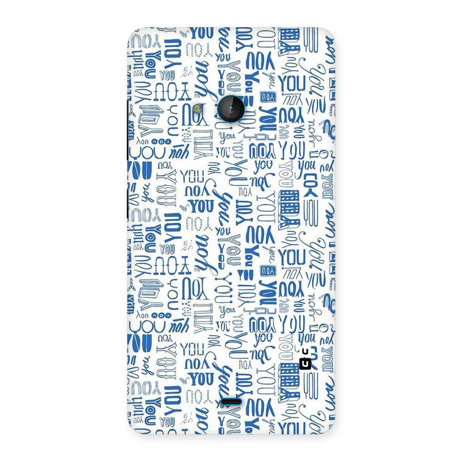 You Pattern Back Case for Lumia 540