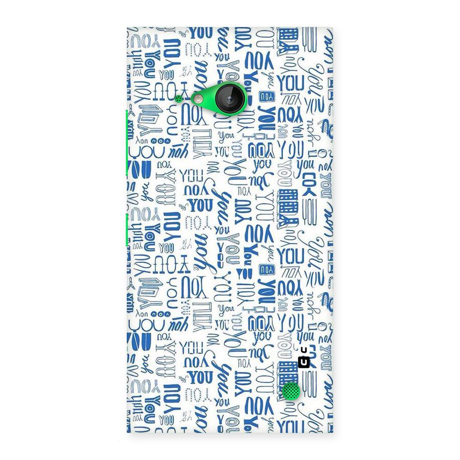 You Pattern Back Case for Lumia 730