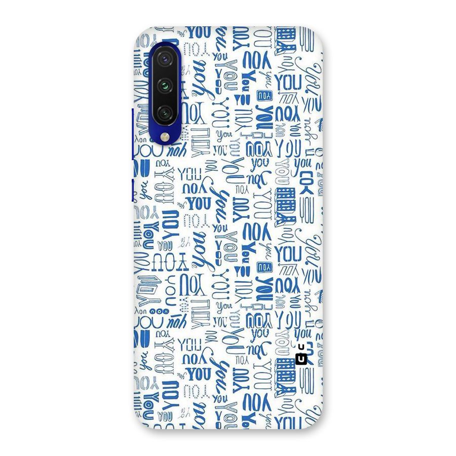 You Pattern Back Case for Mi A3