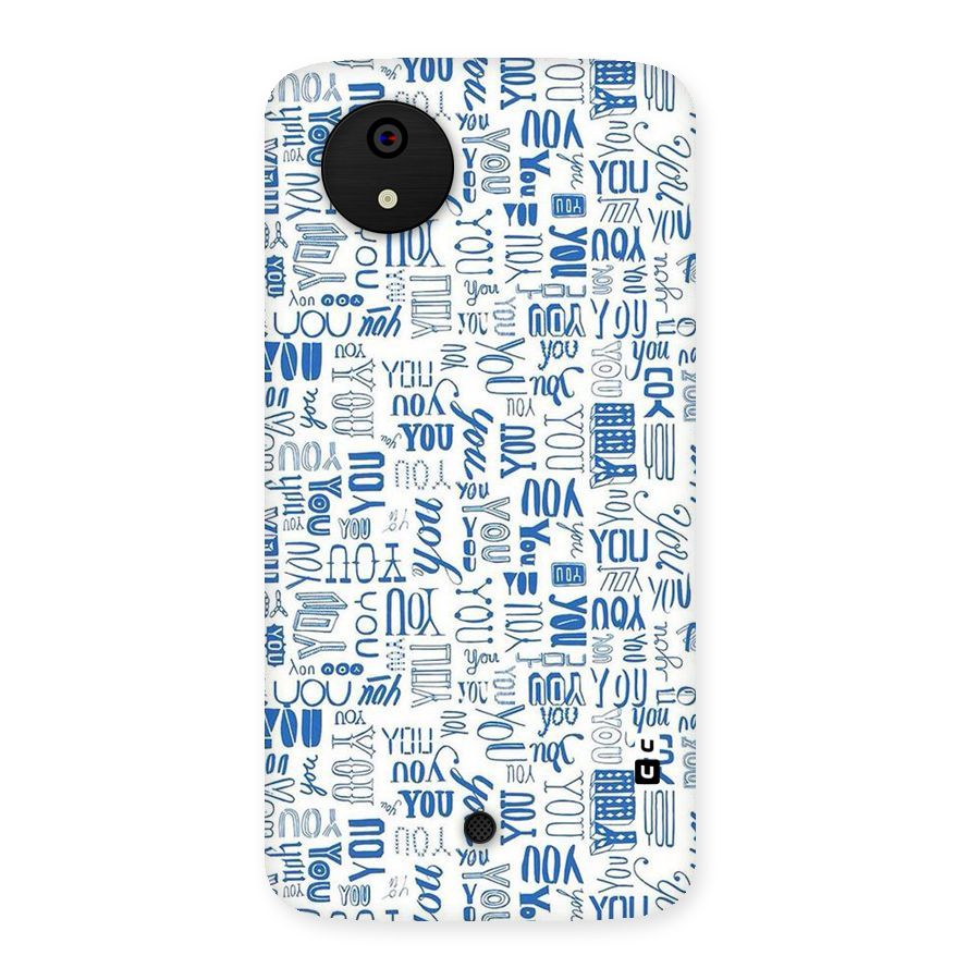 You Pattern Back Case for Micromax Canvas A1