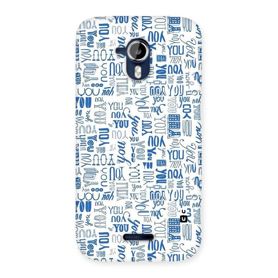 You Pattern Back Case for Micromax Canvas Magnus A117