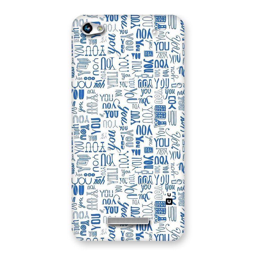 You Pattern Back Case for Micromax Hue 2