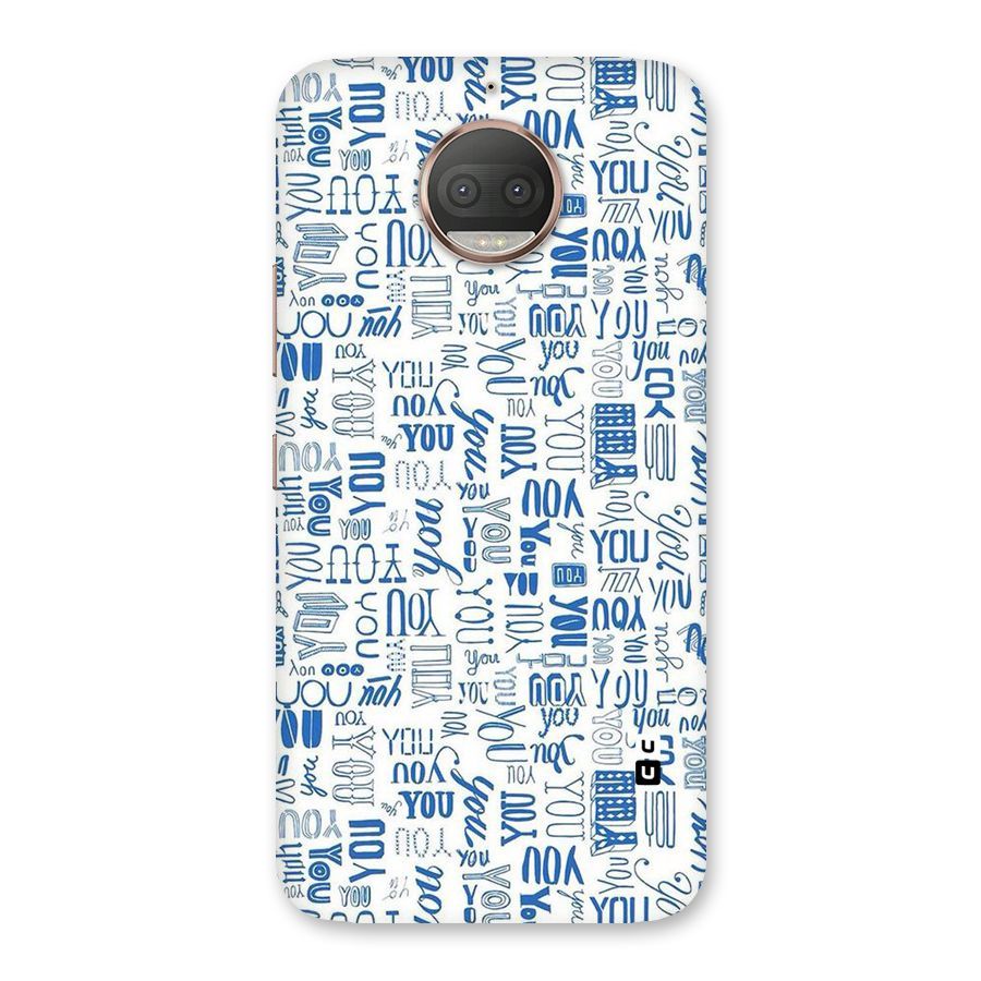 You Pattern Back Case for Moto G5s Plus