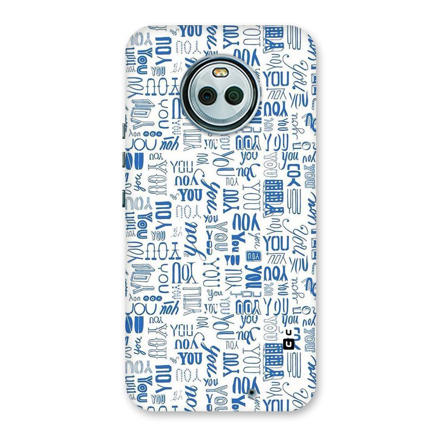 You Pattern Back Case for Moto X4