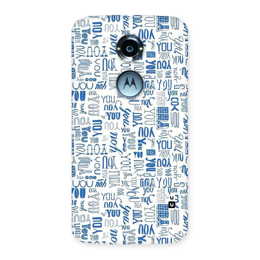You Pattern Back Case for Moto X 2nd Gen