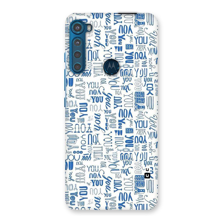 You Pattern Back Case for Motorola One Fusion Plus