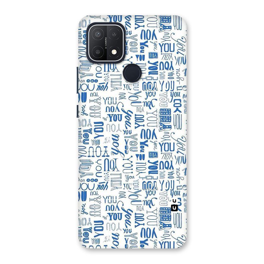 You Pattern Back Case for Oppo A15