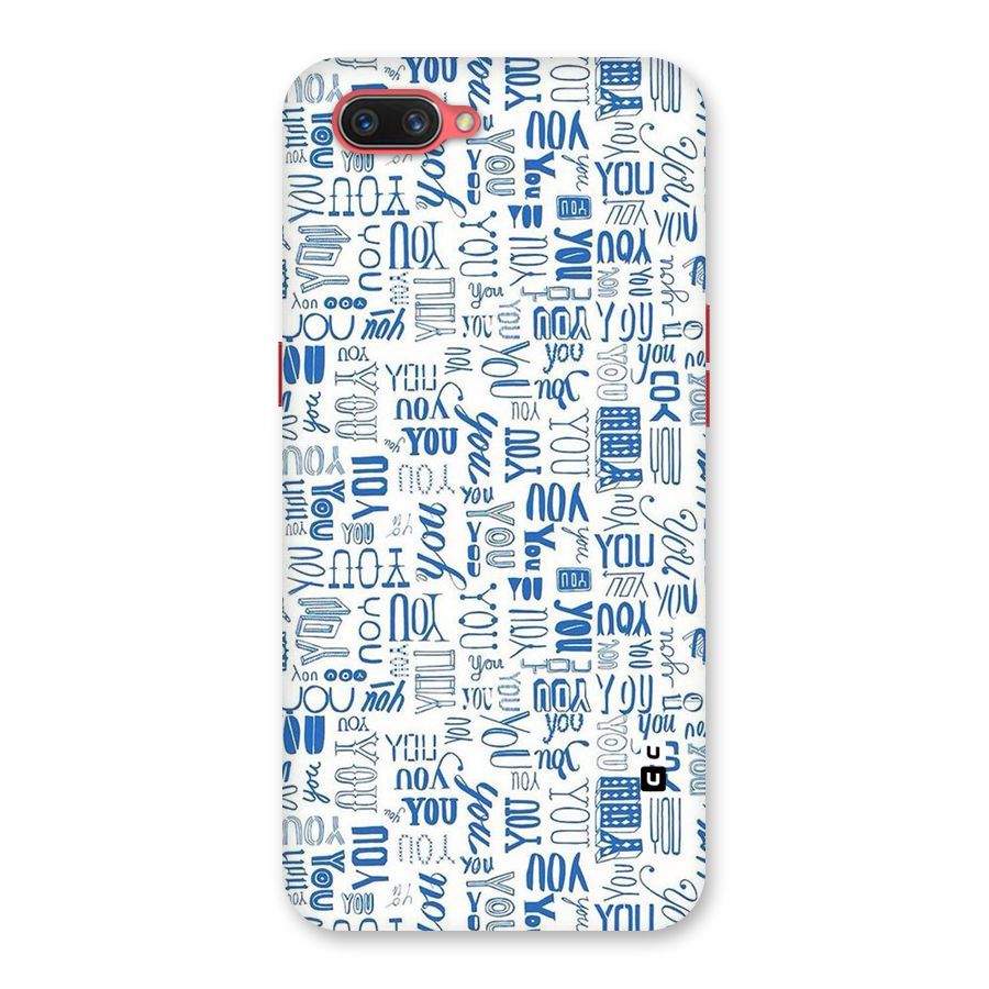 You Pattern Back Case for Oppo A3s
