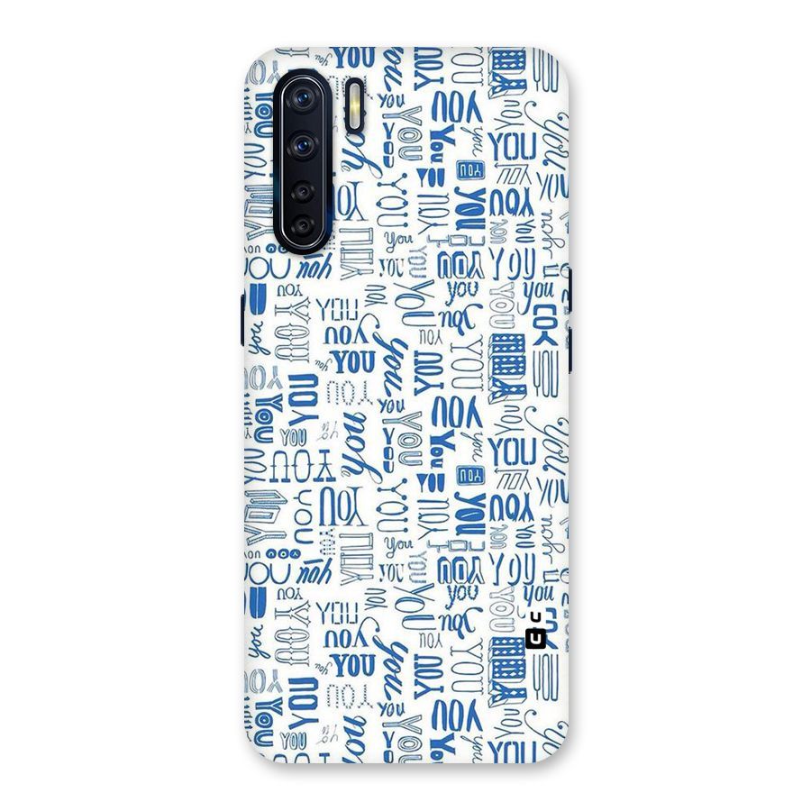 You Pattern Back Case for Oppo F15