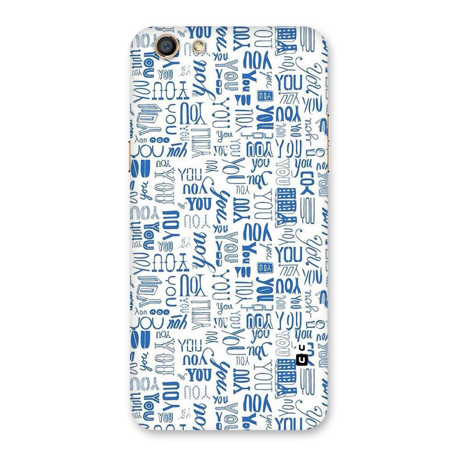 You Pattern Back Case for Oppo F3