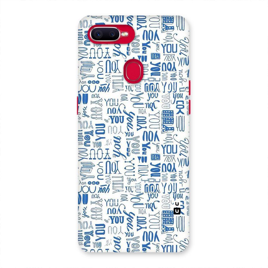 You Pattern Back Case for Oppo F9 Pro