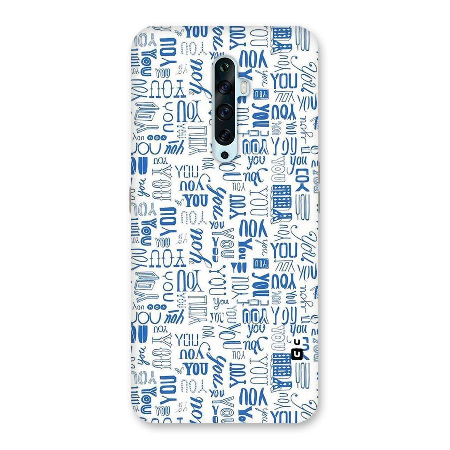 You Pattern Back Case for Oppo Reno2 Z
