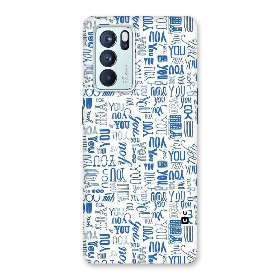 You Pattern Back Case for Oppo Reno6 Pro 5G