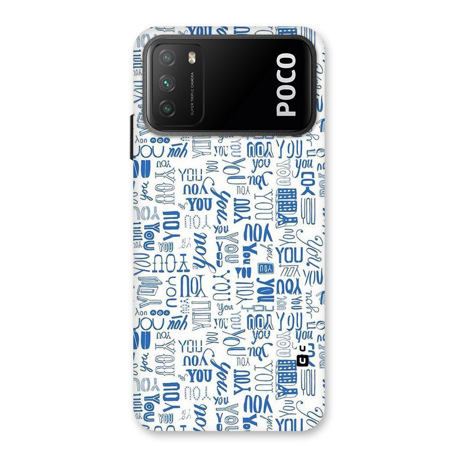 You Pattern Back Case for Poco M3