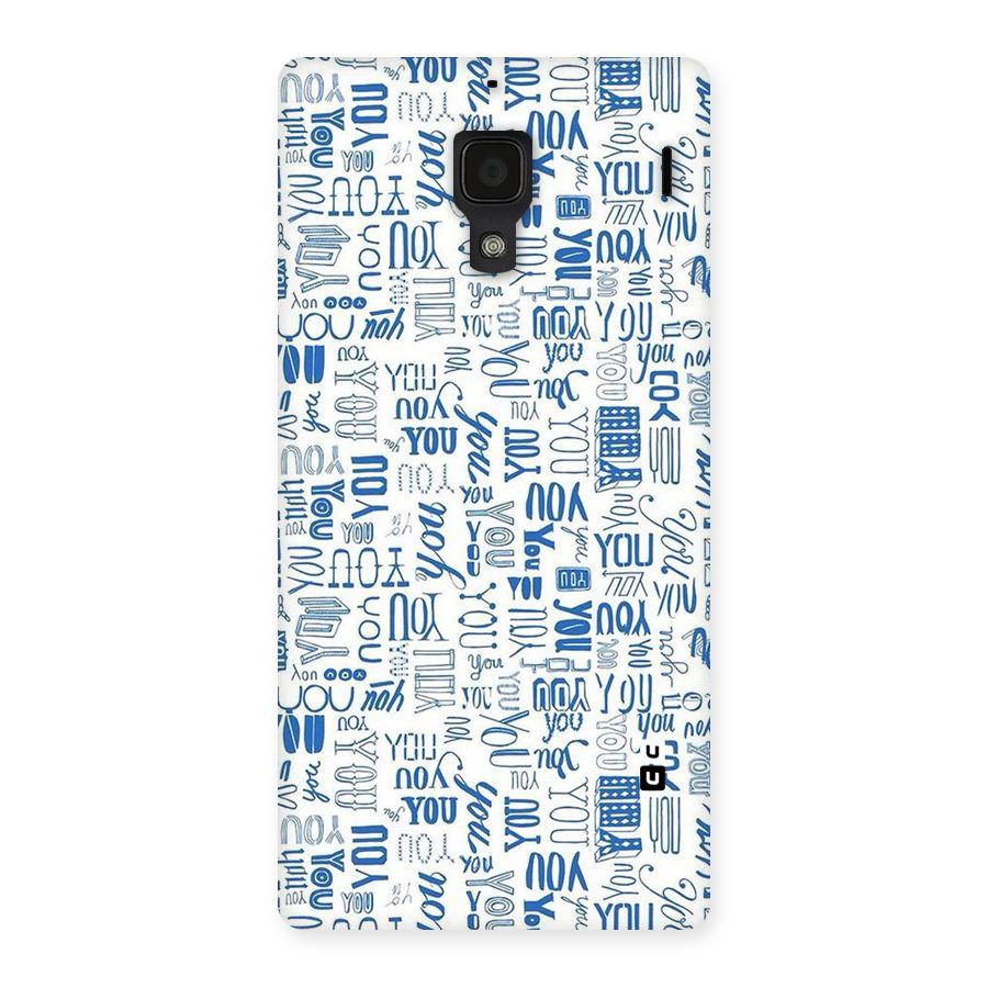 You Pattern Back Case for Redmi 1S