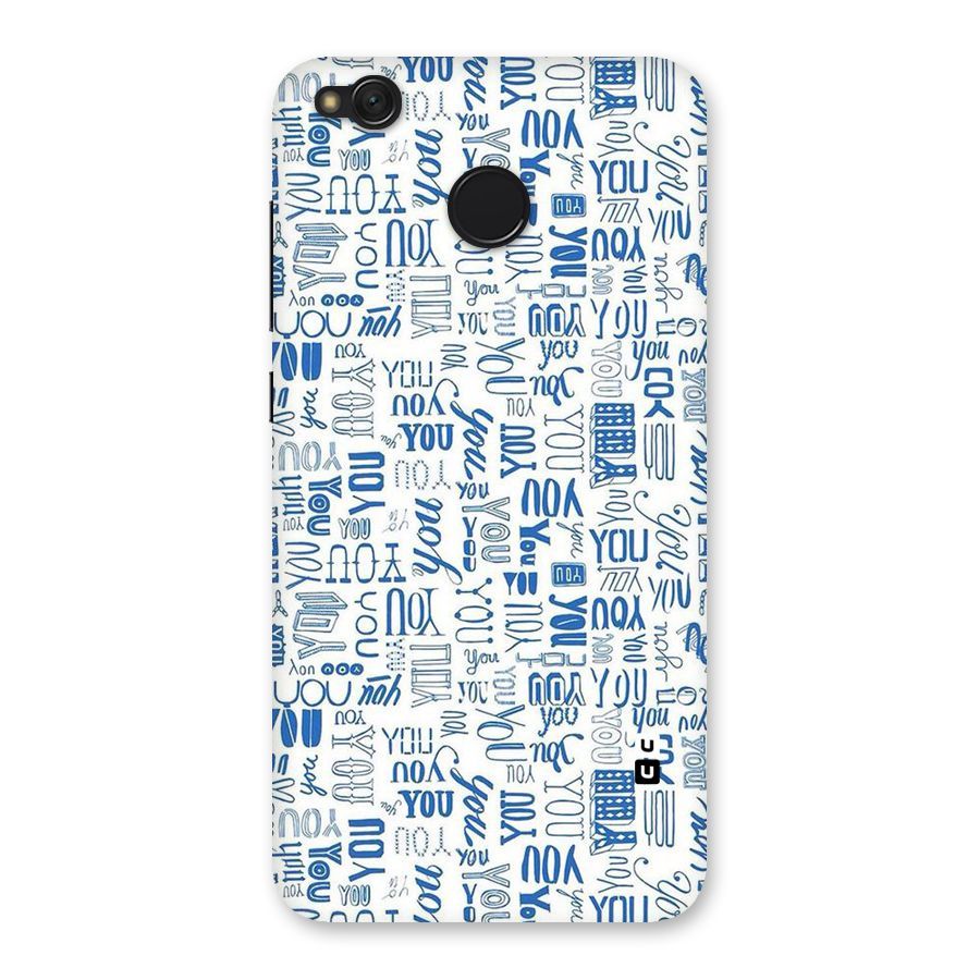 You Pattern Back Case for Redmi 4