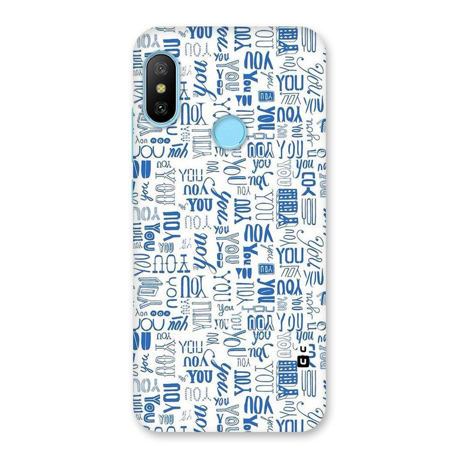 You Pattern Back Case for Redmi 6 Pro