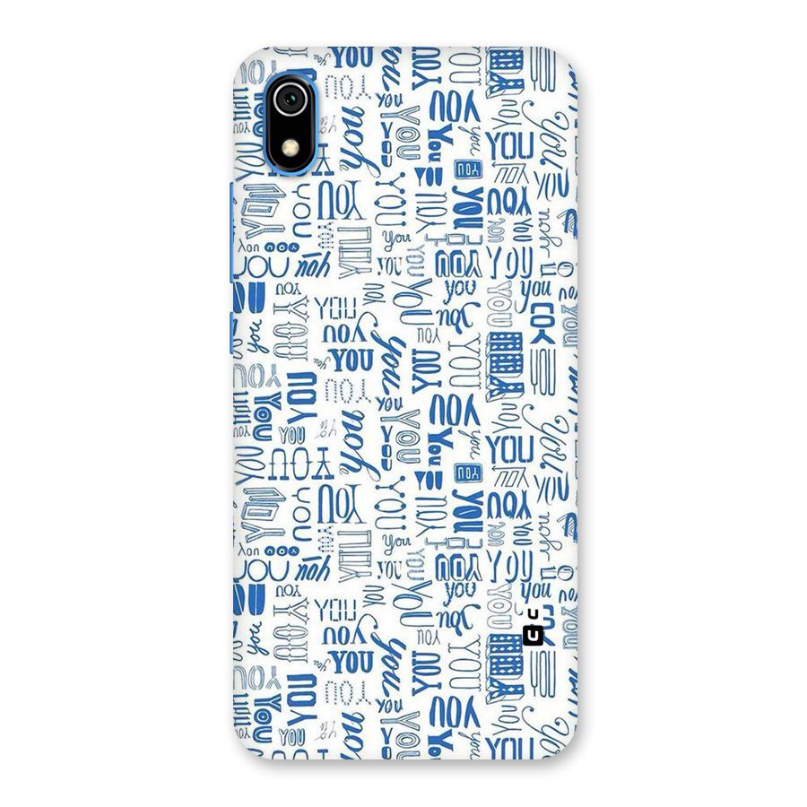You Pattern Back Case for Redmi 7A