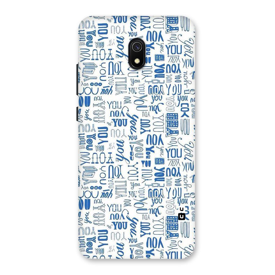 You Pattern Back Case for Redmi 8A