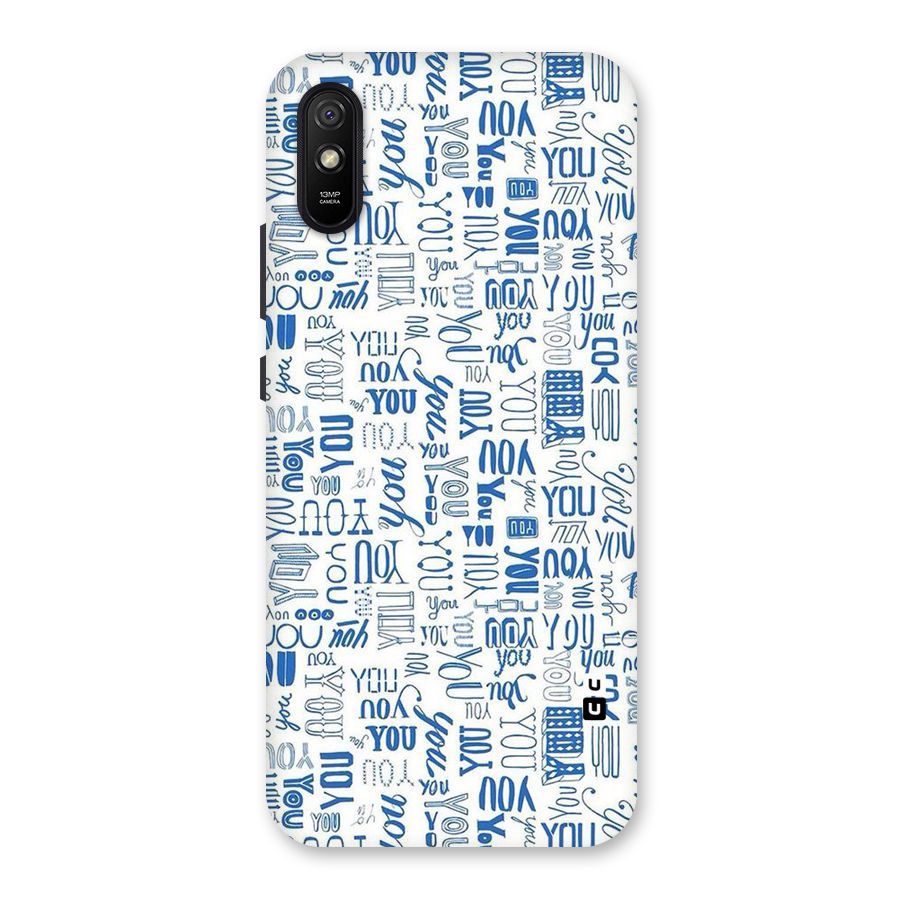 You Pattern Back Case for Redmi 9i