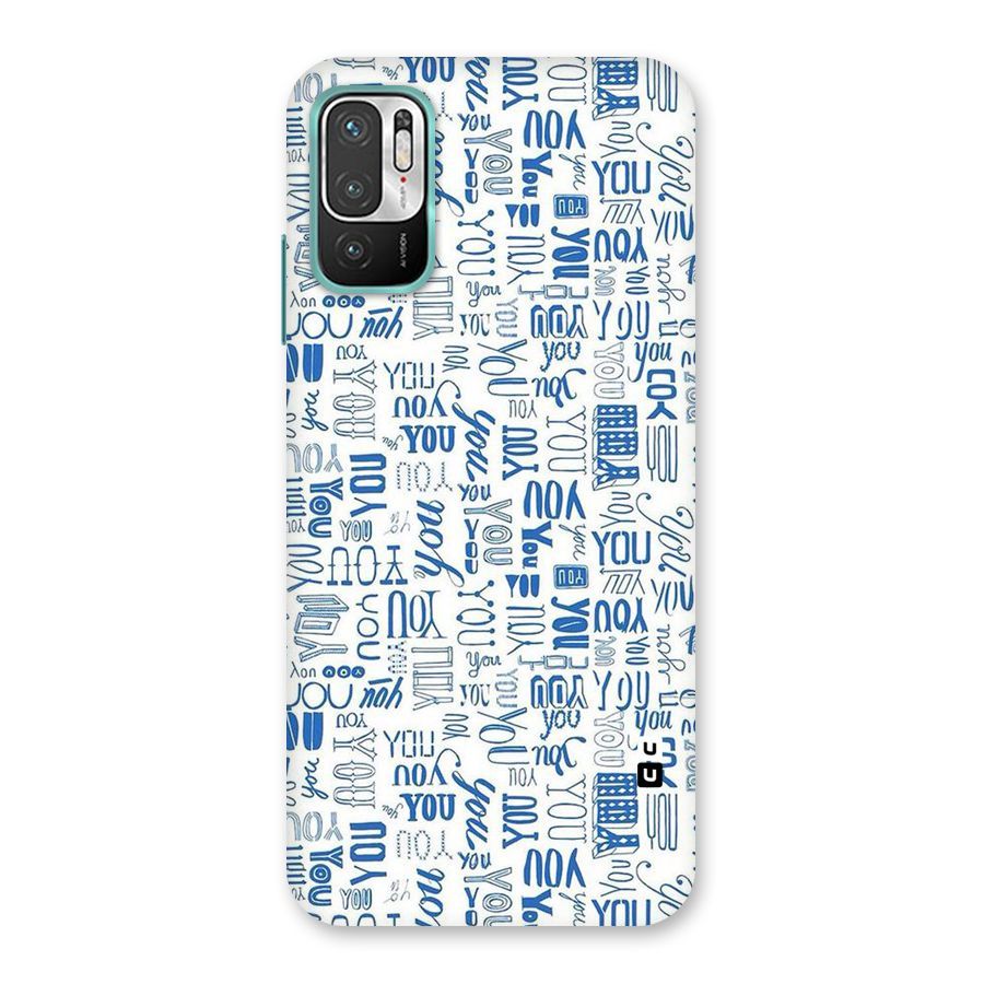 You Pattern Back Case for Redmi Note 10T 5G