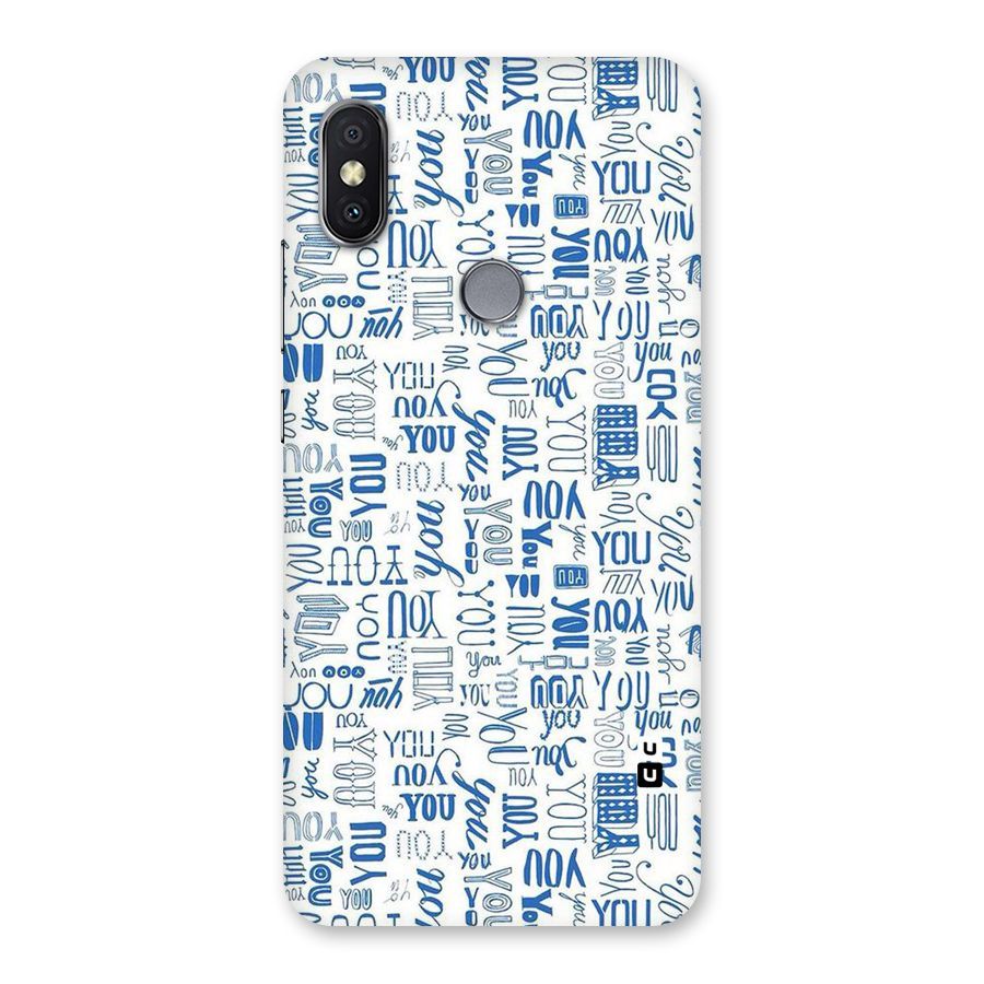 You Pattern Back Case for Redmi Y2