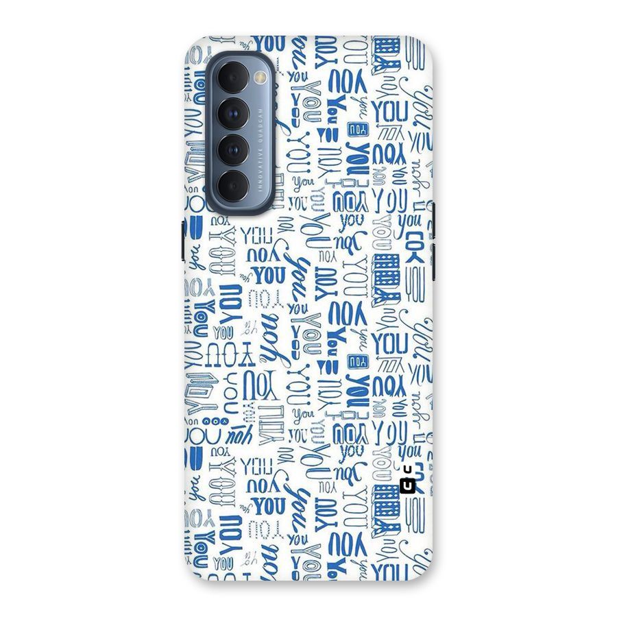 You Pattern Back Case for Reno4 Pro