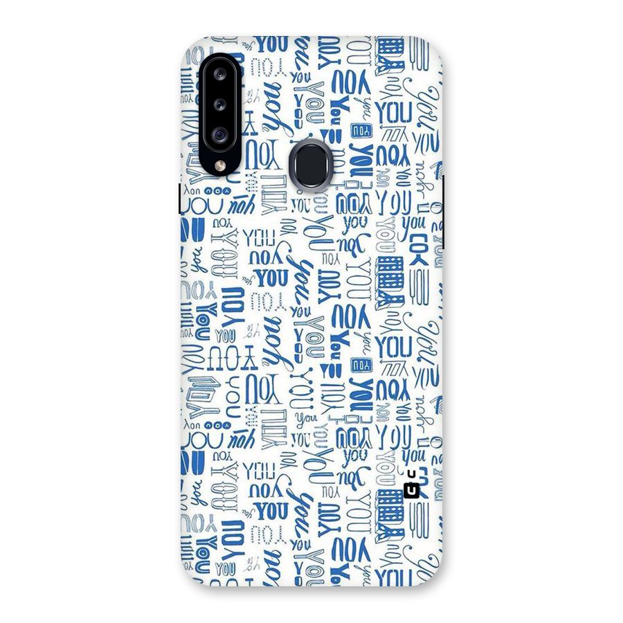 You Pattern Back Case for Samsung Galaxy A20s