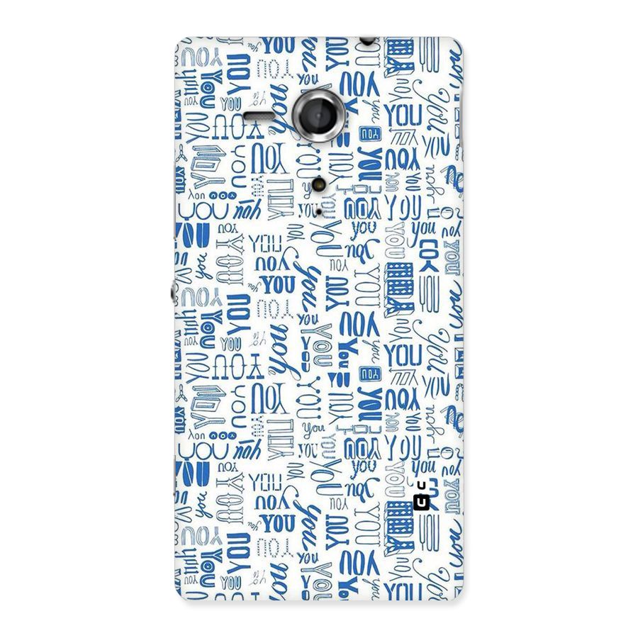 You Pattern Back Case for Sony Xperia SP