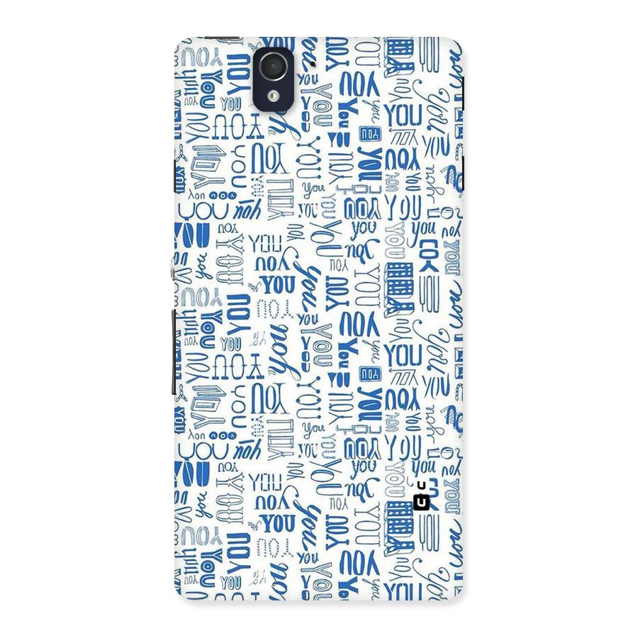 You Pattern Back Case for Sony Xperia Z