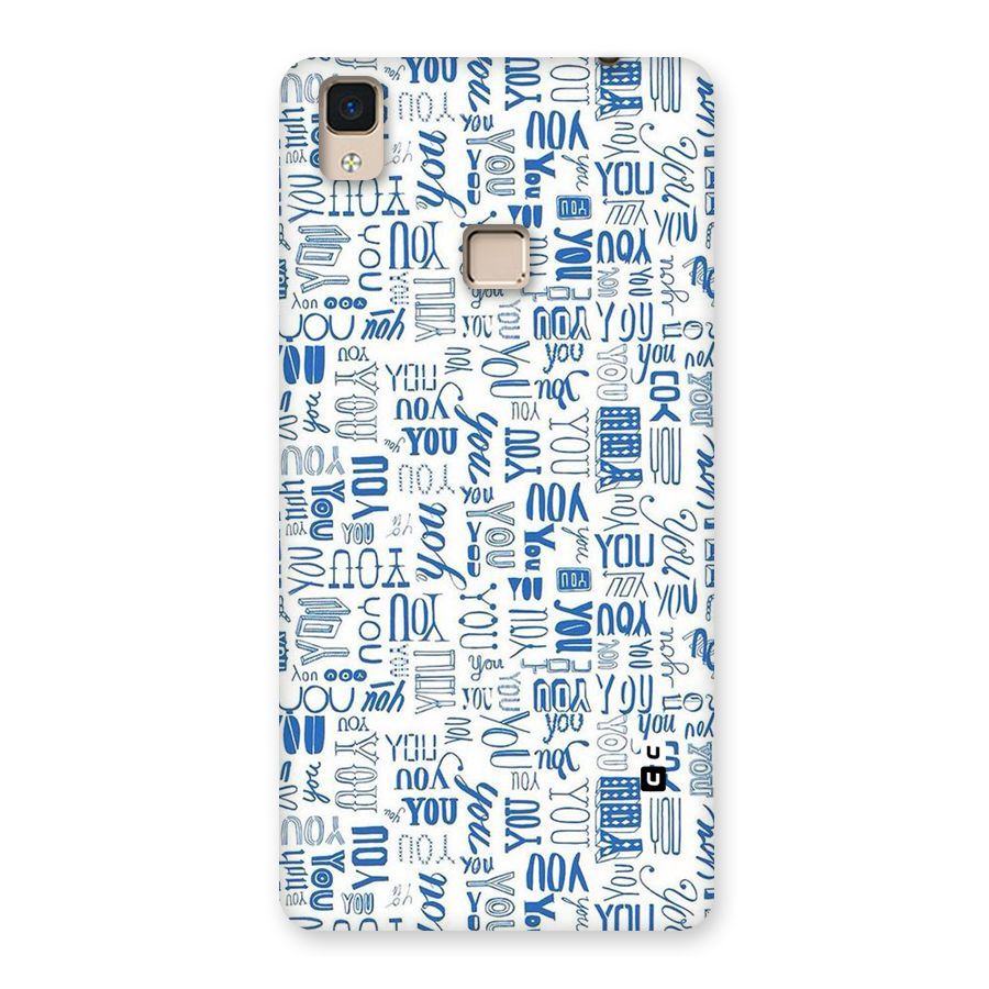 You Pattern Back Case for V3 Max