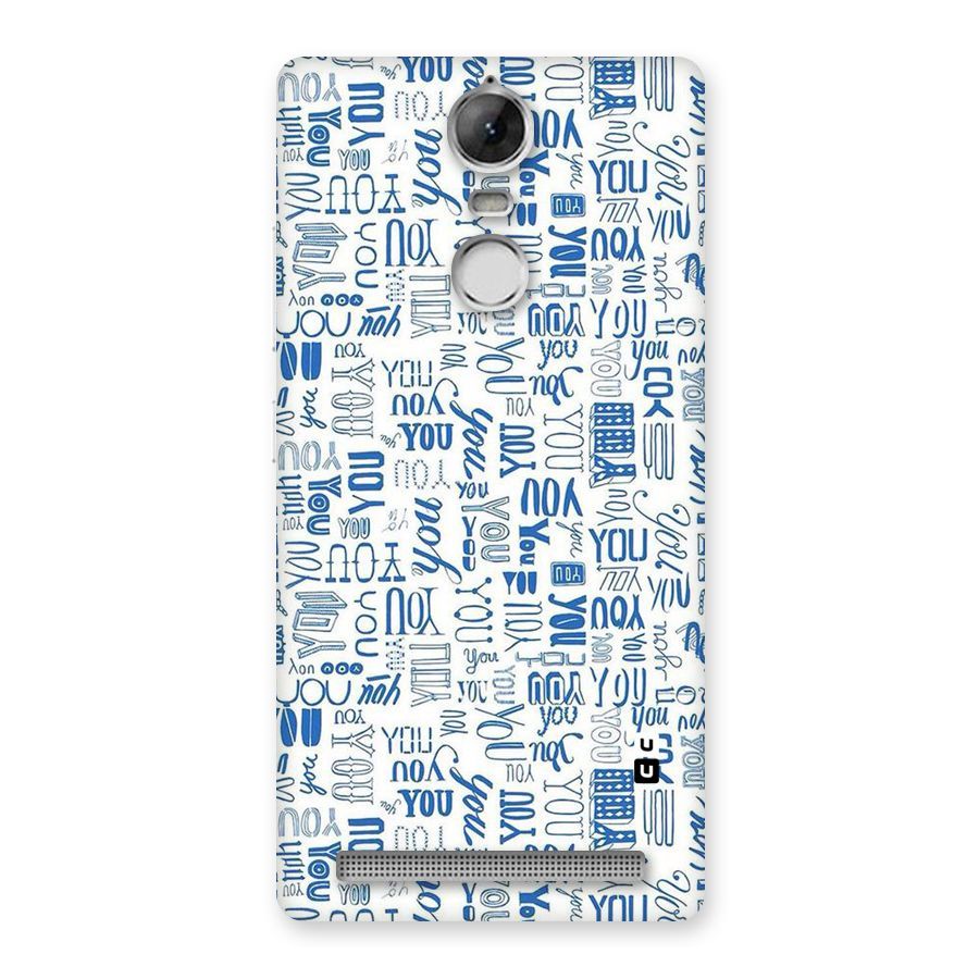 You Pattern Back Case for Vibe K5 Note